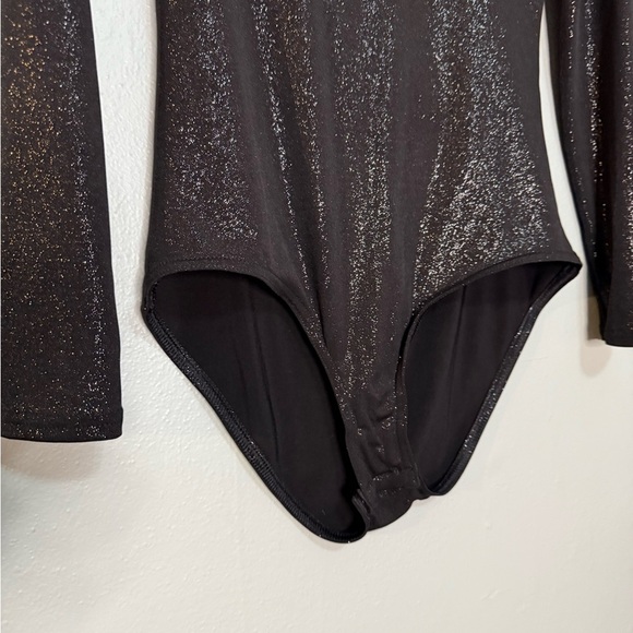 Blackmilk long sleeve black sparkly bodysuit - Picture 4 of 7